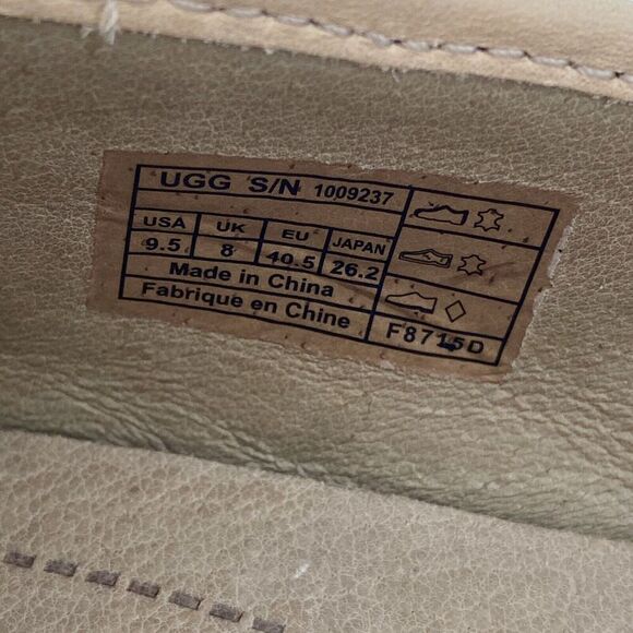 UGG Antora Nude Patent Slip On Ballet Flat Shoe Size 9.5 NWOB - Picture 8 of 8